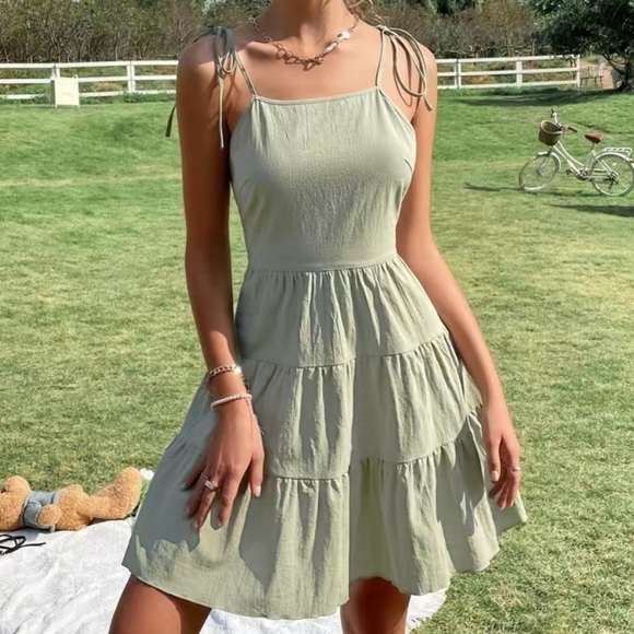 Matcha Backless Dress | SIZE M - Picture 2 of 4